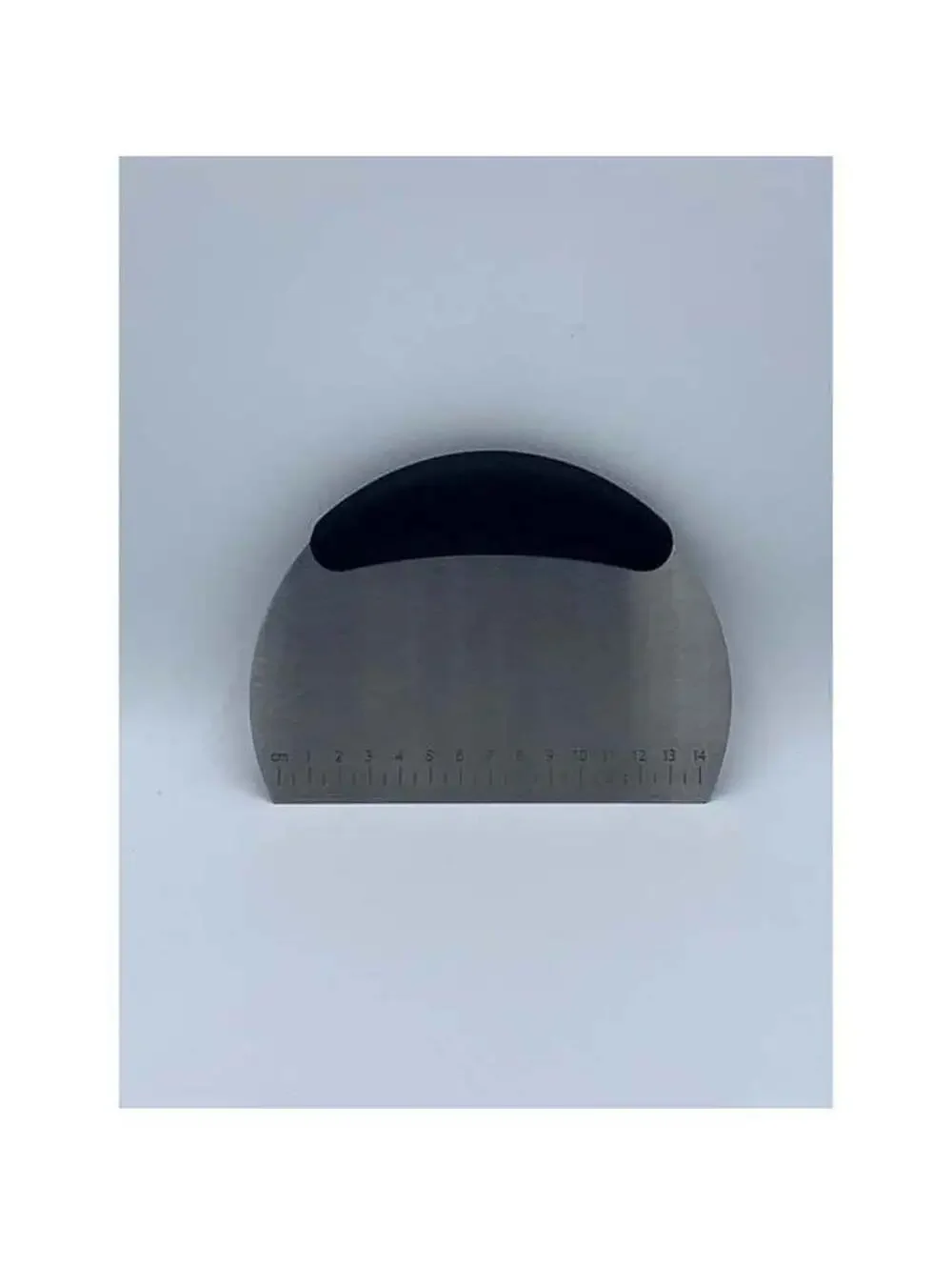 Metal dough scraper, Gripper Handle Curved, With Measure Equivalents & Ruler NEW